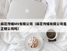 麻花传媒MV有限公司（麻花传媒有限公司是正规公司吗）